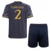 Tanie Strój piłkarski Real Madrid Daniel Carvajal #2 Koszulka Wyjazdowej dla dziecięce 2023-24 Krótkie Rękawy (+ szorty)